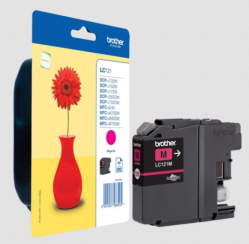 Ink Brother LC121M magenta|Blister Pack | DCP-J552DW/MFC-J470DW LC121MBP