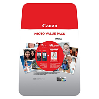 INK CARTRIDGES CRG PG-560XL/CL-561XL PHOTO VALUE NON-BLISTERED PRODUC, TS W/O SECURITY 3712C008