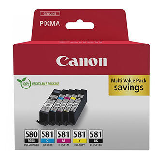 INK CARTRIDGES PGI-580/CLI-581 PGBK/C/M/Y/BK MULTI NON-BLISTERED PROD, UCTS W/O SECURITY 2078C007