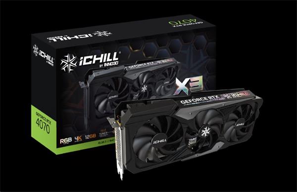 INNO3D GeForce RTX 4070 Ichill X3 12GB/192bit, GDDR6X, HDMI, 3xDP C40703-126XX-186148H