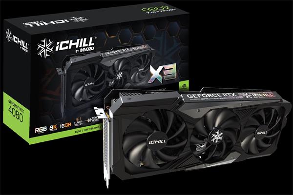 INNO3D GeForce RTX 4080 iChill X3 16GB/256bit, GDDR6X, HDMI, 3xDP C40803-166XX-187049H