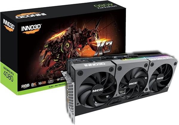 INNO3D GeForce RTX 4080 Twin X2 16GB/320bit, GDDR6X, HDMI, 3xDP N40803-166X-187049N