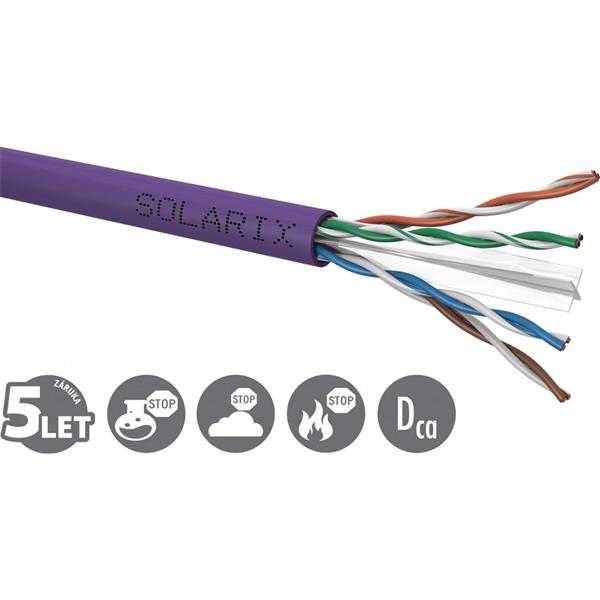 Instalační kabel Solarix CAT6 UTP LSOH Dca s2 d2 a1 100m/box 27724161
