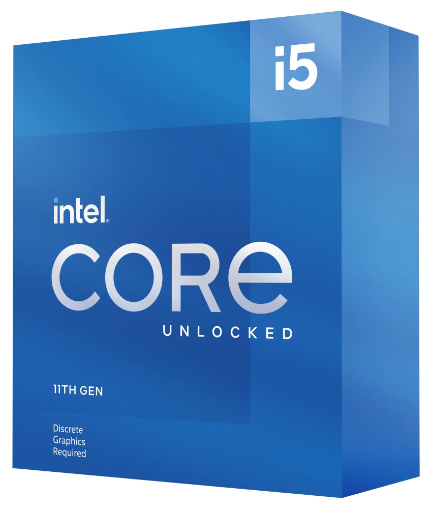 INTEL Core i5-11600KF / Rocket Lake / LGA1200 / max. 4,9GHz / 6C/12T / 12MB / 125W TDP / bez VGA / BOX be BX8070811600KF