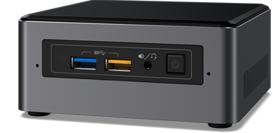 Intel Next Unit of Computing Kit NUC7i7DNHE - Barebone - mini PC - 1 x Core i7 8650U / 1.9 GHz - UH BLKNUC7I7DNH2E