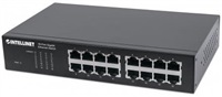 INTELLINET 16-Port Gigabit Ethernet Switch, 16-Port RJ45 10/100/1000 Mbps, IEEE 802.3az Energy Efficient Ethernet 561068