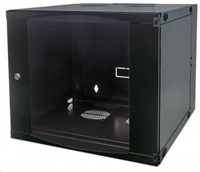 Intellinet 19" Double Section Wallmount Cabinet, 9U, Flatpack, čierny, 450 mm (17.72") depth 713764