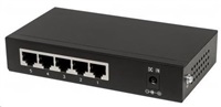 Intellinet 5-port Gigabit PoE Switch, 4x GbE PoE+, 1x GbE, PoE 60W, fanless 561228