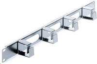 INTELLINET Káblový organizér - 4 háčiky, šedé, krátke úchyty 711043