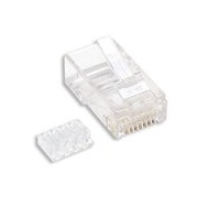 INTELLINET konektor UTP, drôt, RJ45, CAT6, 100ks,skladaný 503006