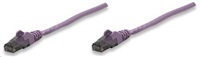 Intellinet patch kábel, Cat6, U/UTP, RJ45-Male/RJ45-Male, 1m, fialový