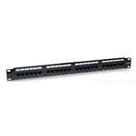 INTELLINET Patch panel 24port Cat5E, UTP, čierny 513555