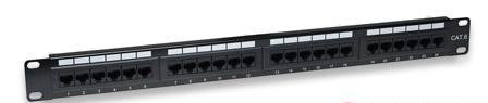 INTELLINET Patch panel 24port Cat6, UTP,čierny 520959