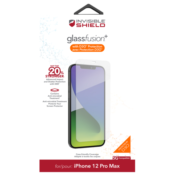 InvisibleShield Fusion+ D3O hybridní sklo iPhone 12 Pro Max 200307928