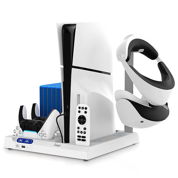 iPega P5S028 PS5/PS5 Slim/PS5 Pro Multi functional Seat Charge PG-P5S028