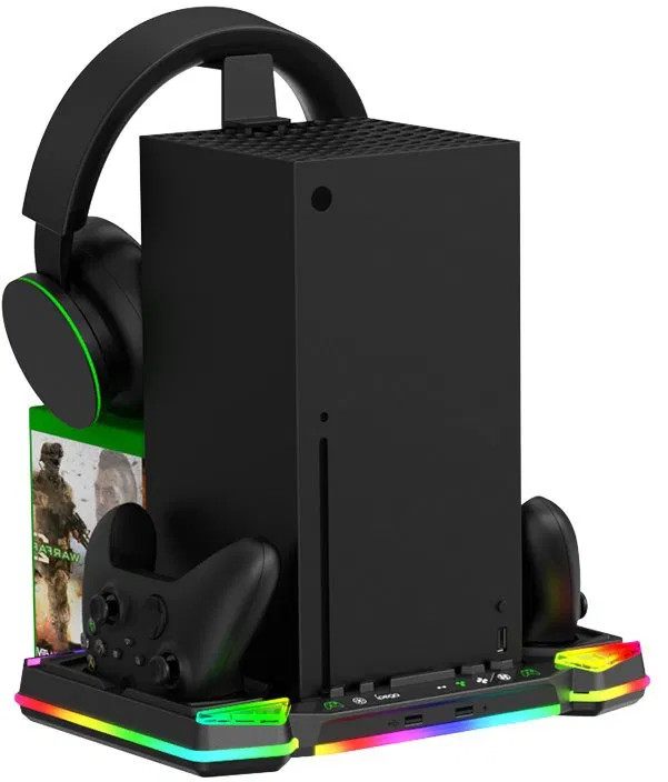 iPega XBX025S Multifunkční Nabíjecí RGB Stojan s Chlazením pro Xbox 8596311267789