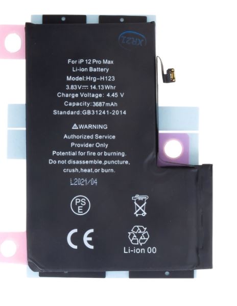 iPhone 12 Pro MAX Baterie 3687mAh Li-Ion (Bulk) 8596311145971