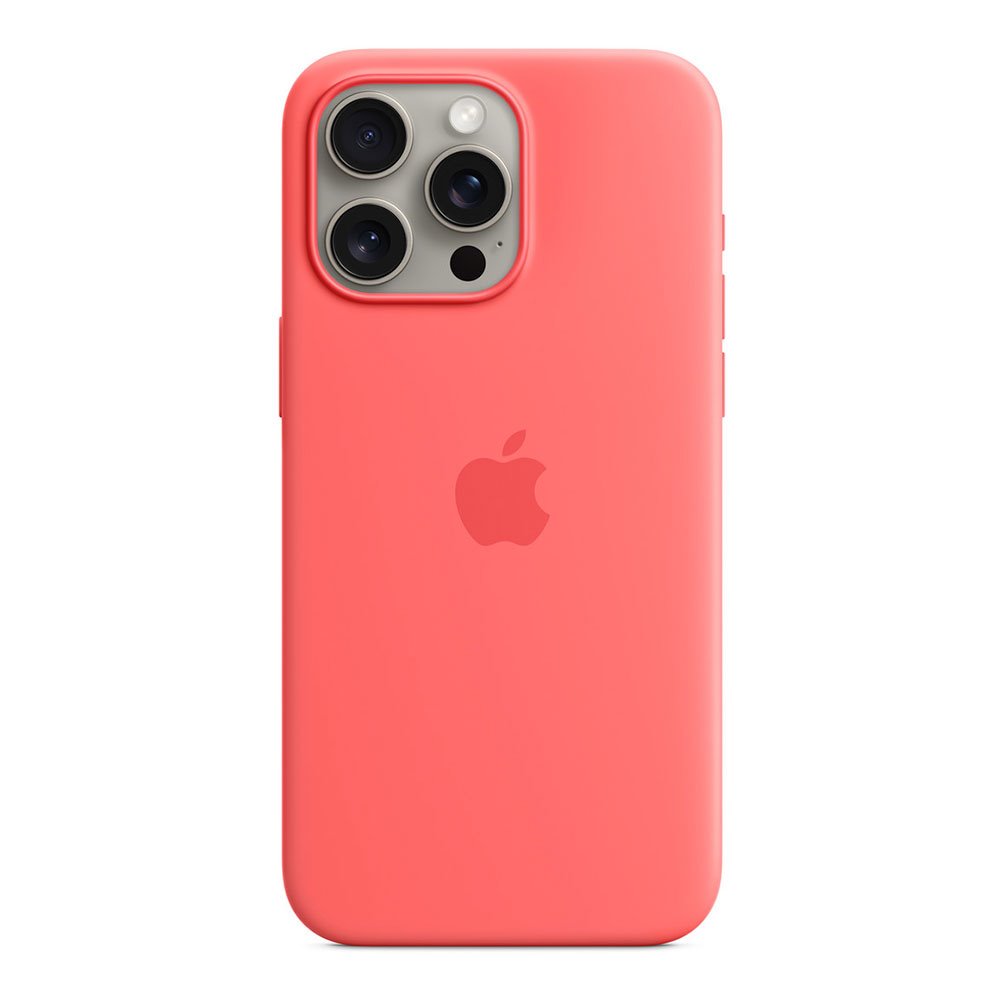 iPhone 15 Pro Max Silicone Case with MagSafe - Guava MT1V3ZM/A