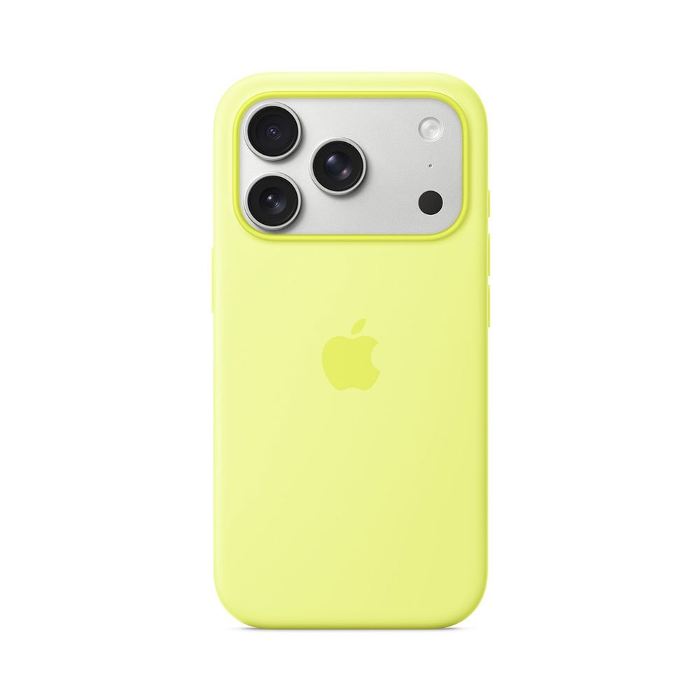 iPhone 17 Pro Silicone Case with MagSafe – Neónová žltá MGFF4ZM/A