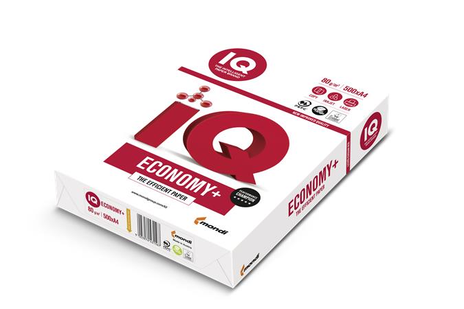 IQ Economy + A4, 80g/m2, 1x500listů IQECOPLUS480