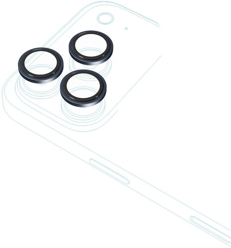 iStores by Epico Aluminium Lens Protectors Číry obraz iPhone 17 Pro/17 Pro Max - modrá 94112151600001