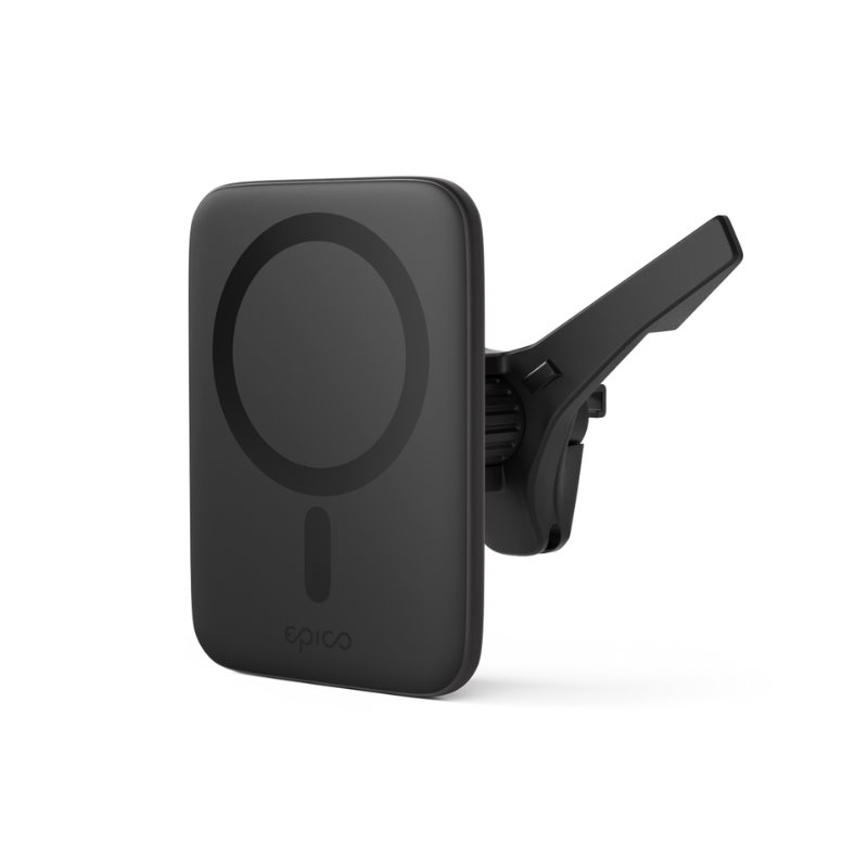 iStores by Epico Qi2 Mag+ Ultrathin Car Charger Wireless Charging 15W - čierna 9915101300272