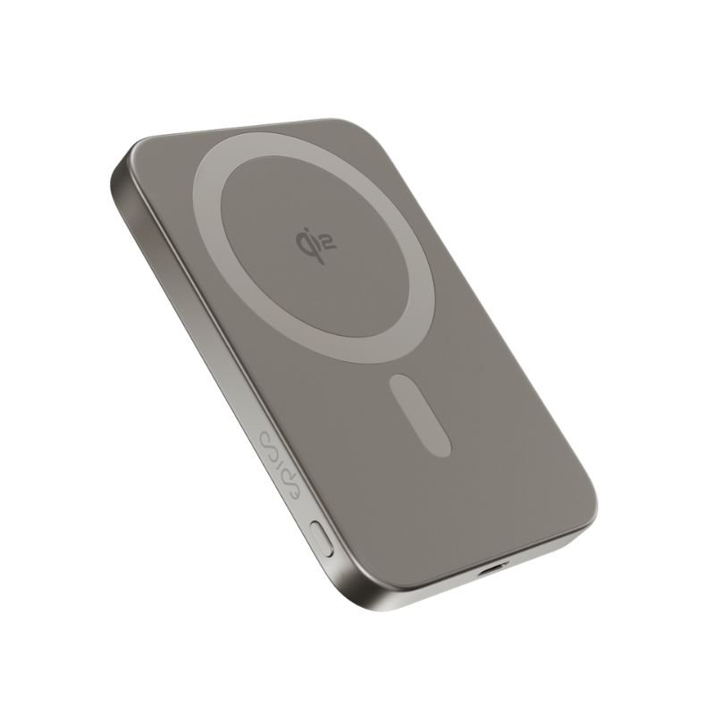 iStores by Epico UltraPack EM51 Qi2 5000 Slim Mag+ Powerbanka - titanová 9915112700003
