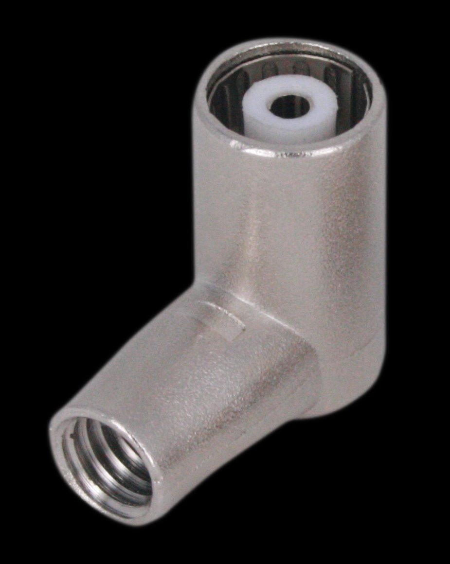 ITS konektor IEC samice 6,9 mm úhlová profi