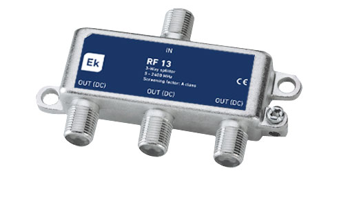 ITS rozbočovač 1/3 průchozí pro DC, 5-2400 MHz