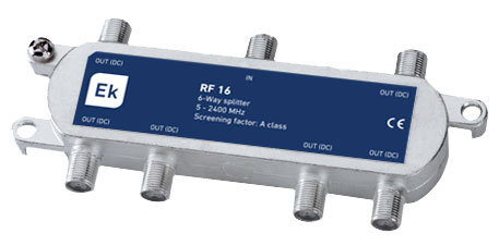 ITS rozbočovač 1/6 průchozí pro DC, 5-2400 MHz 8436548990541