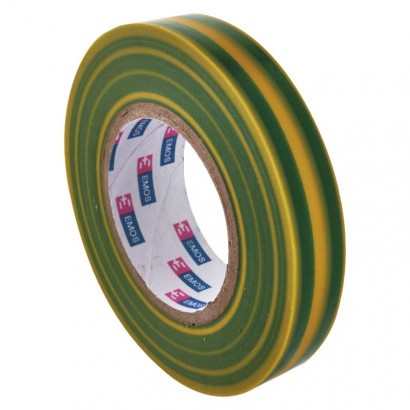 Izolačná páska PVC 15mm / 10m zelenožltá 8595025342355