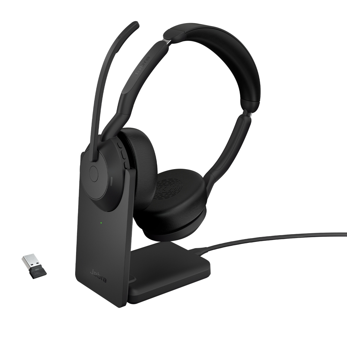 Jabra Evolve2 55/Stereo/ANC/USB/BT-USB/Bezdrát/Stand/Černá 25599-989-989