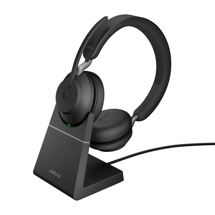 Jabra Evolve2 65/Stereo/USB/BT/Bezdrát/MS/Stand/Černá 26599-999-989