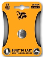 JCB gombíková lítiová batéria CR2016, blister 1 ks