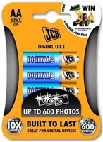 JCB OXI DIGITAL alkalická baterie LR06, blistr 4 ks