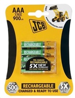 JCB RTU NiMH AAA/R03, 900mAh, přednabitá, blistr 4 ks JCB-HR31000RC-4B