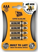 JCB SUPER alkalická baterie LR03, blistr 4 ks JCB-LR03-4B