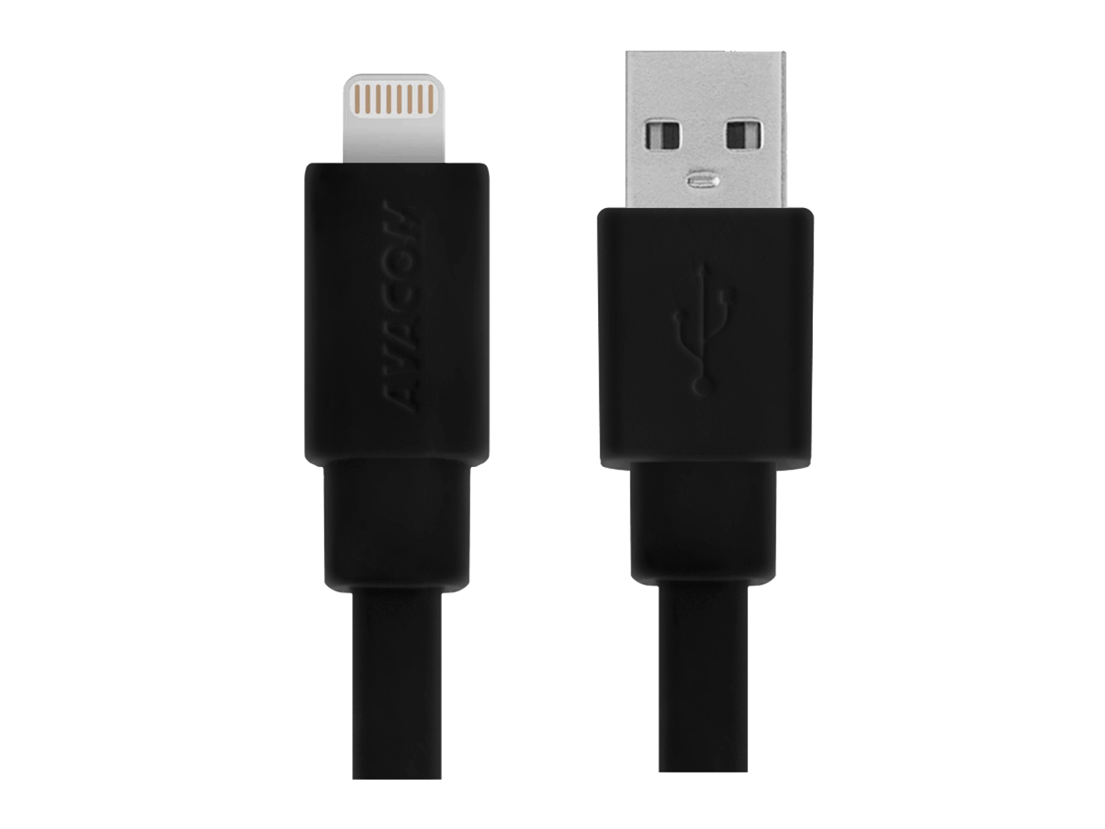 Kabel AVACOM MFI-120K USB - Lightning, MFi certifikace, 120cm, černá DCUS-MFI-120K