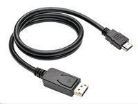 Kabel C-TECH DisplayPort/HDMI, 1m, černý CB-DP-HDMI-10