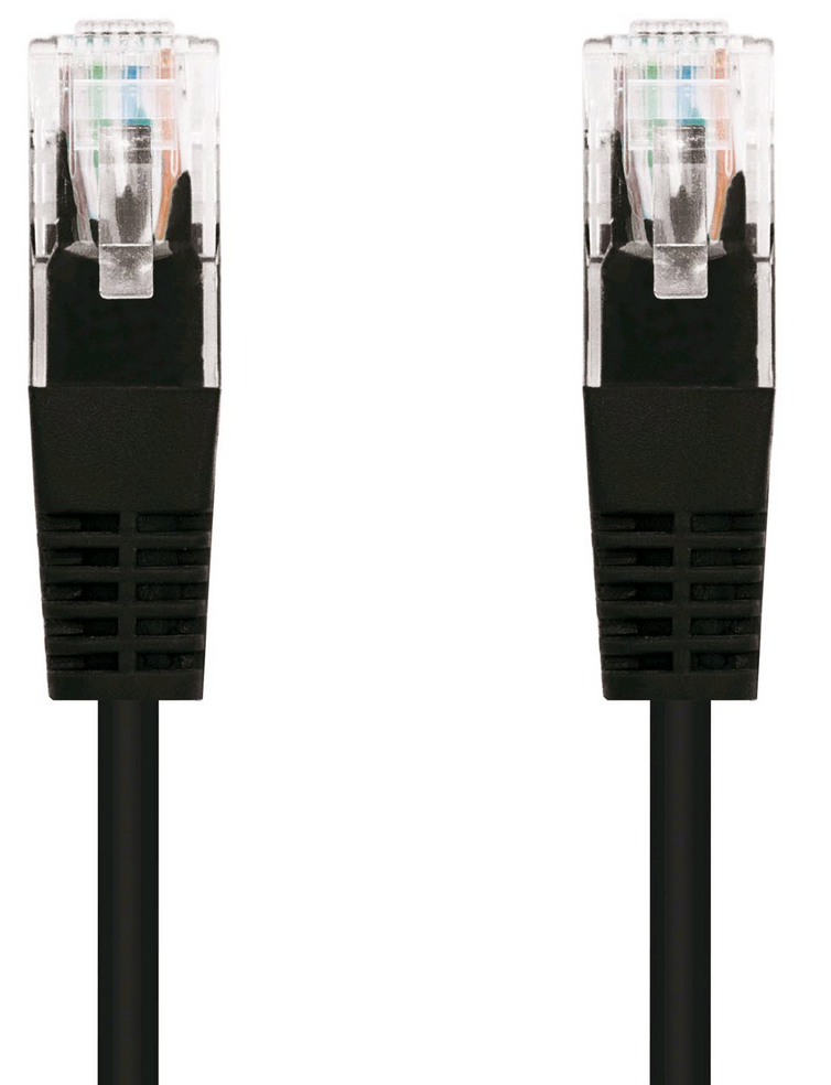 Kabel C-TECH patchcord Cat5e, UTP, černý, 0,5m