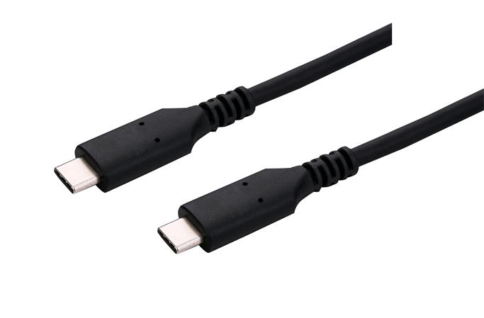 Kabel C-TECH USB 4.0, Type-C (CM/CM), PD 100W, 40Gbps, 1m, černý CB-USB4-1B