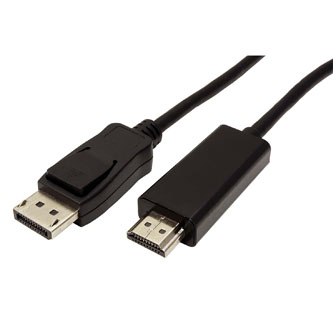Kabel DisplayPort M- HDMI M, 1m, čierna KM010DIF01