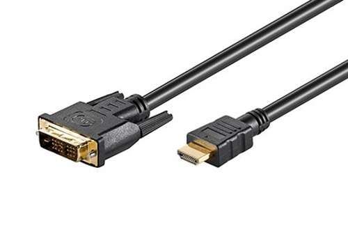 Kábel DVI-D(M) - HDMI M , 3m, s ferity, zlacené konektory 11.92.5553