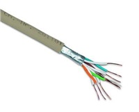Kábel FTP PlanetElite, Cat6, vodič, LS0H, Dca, sivý, cívka, 305 m KAB-FTP6-D-LSO-GR-P-305m