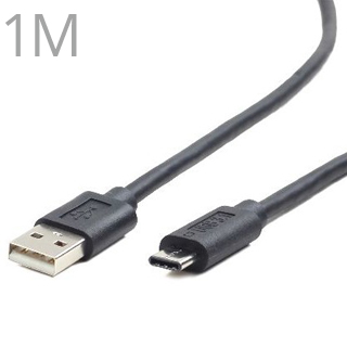 Kábel Gembird USB 2.0 to USB-C 1m black