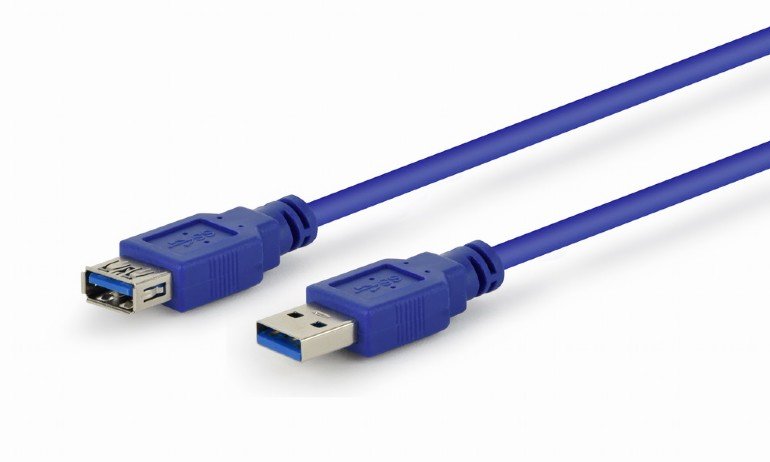 Kabel GEMBIRD USB A-A 3m 3.0 prodlužovací, černý CCP-USB3-AMAF-10