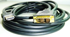 Kabel HDMI-DVI 3m,M/M stín.,zlacené kontakty 1.3 8716309043441