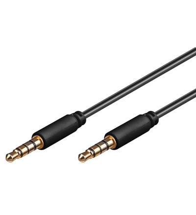 Kábel Jack 3.5mm 4 pólový M/M 2m 4040849638305
