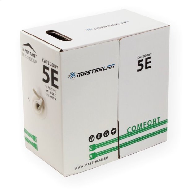 Kábel Masterlan Comfort UTP cat5e drát 305m PVC UTP5E24-MSC