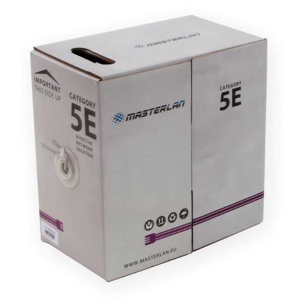 Kábel Masterlan Economy UTP cat5e drát 305m LSZH UTP5E24LS-MS